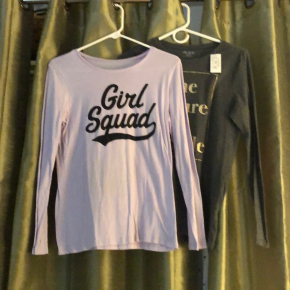 2 Girl’s long sleeve tees being sold together - Picture 2 of 2